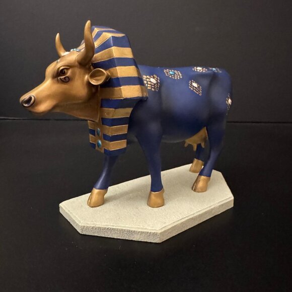Cowparade Other - Cow Parade "Tutancowmon" Cow Resin Figurine #9126 Vintage 2000 Limited Edition